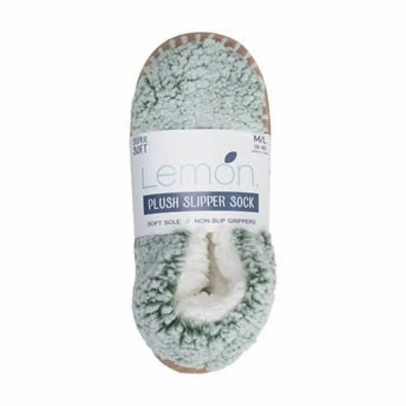 Lemon Ladies' Plush Slipper Sock - Picture 4 of 5